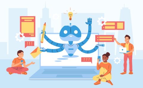 Chatbot Flat Concept